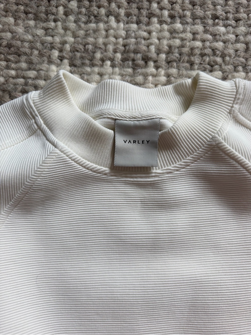 Varley Ribbed Pullover w/ Gold Side Zips - Picture 3 of 4